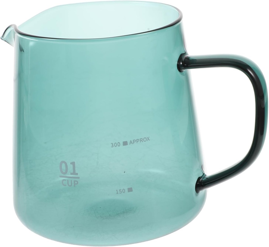 Elegant Glass Coffee Pot with Pitcher Spout Heat Resistant Portable Beverage Jug for Coffee and Tea Reusable Glass Pitcher for Stylish Serving and Gift Giving
