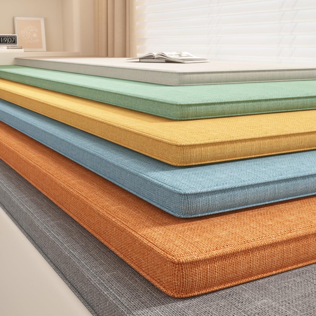 Custom Bench Cushion, 100+ Color/Shape/Fabric for Outdoor Chair Cushions, High Density Foam, Waterproof, Anti-Cat Scratch, Patio Cushions for Outdoor Furniture, Swing Cushion, Window Seat Cushion