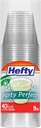 Hefty Party Perfect Clear Plastic Cups, Small Clear Cups for Parties, Wedding Receptions, Birthday Parties, Office Gatherings, and More, Recyclable, 9 Ounce, 40 Count