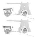 4 Pack Sliding Screen Door Roller Assembly – 2 Upper & 2 Lower Rollers, Fits Andersen Part #1997063 & #1997310 (1991 to P), 1-1/4" Nylon Concaved Wheels, Adjustable Replacement.