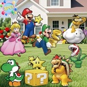 Mariy Birthday Party Supplies, 8PCS Mariy Birthday Decorations Yard Sign with Stakes, Outdoor Party Decor Yard Signs for Mariy Themed Party Decorations Outdoor Indoor Halloween Christmas