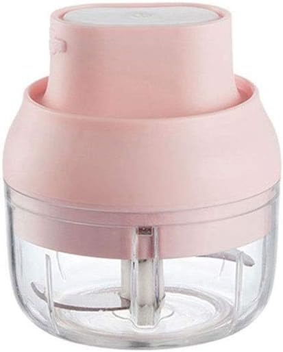 Mini Food Processor Wireless Vegetable Chopper Mini Chopper Small Food Processor For Garlic Veggie Dicing Mincing Puree Fruit Salad (100ml-250ml 2blades) (Color : 250ml) (100ml)