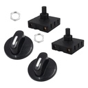 LIFKOME Fan Heater Speed Selector 3 Speed Rotary Replacement Electric Heater 120v-250v 10a Quick Fit