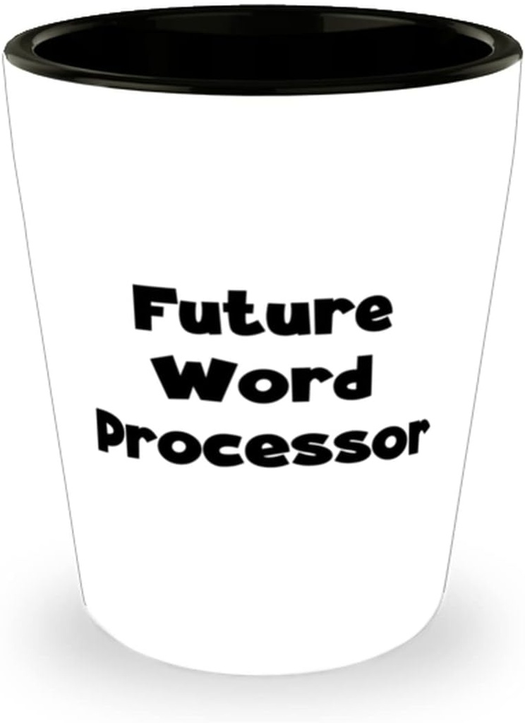 Funny Word processor Gifts, Future Word Processor, Useful Holiday Shot Glass From Friends, Funny office gifts, Gag gifts for writers, Novelty items for computer users, Funny computer accessories,