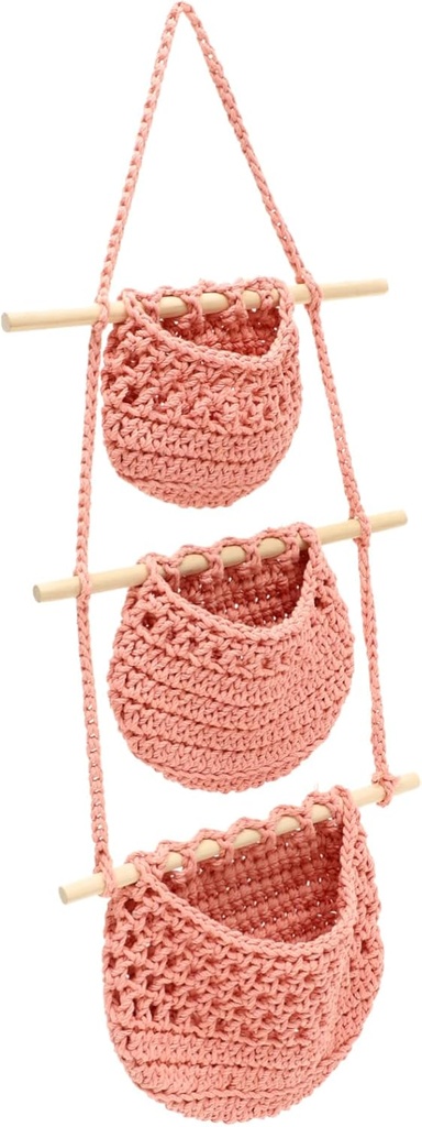 Hanging Fruit Basket Boho Kitchen Accessory 3 Tier Storage Basket for Fruits Vegetables Onion Tomato