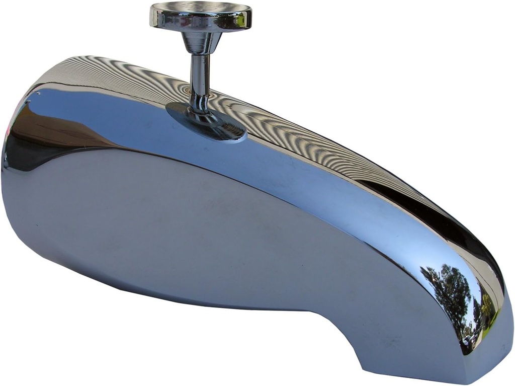 LASCO 08-1021 Diverter Bathtub Spout with 1/2-Inch Female Pipe Thread, Chrome Plated Brass