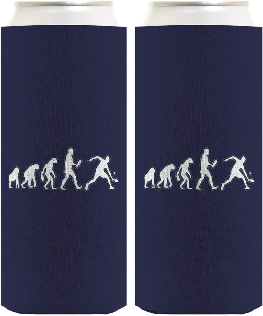 Pickleball Retirement Gift For Women Pickleball Evolution 2-Pack Ultra Slim Can Thermocoolers