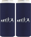 Pickleball Retirement Gift For Women Pickleball Evolution 2-Pack Ultra Slim Can Thermocoolers
