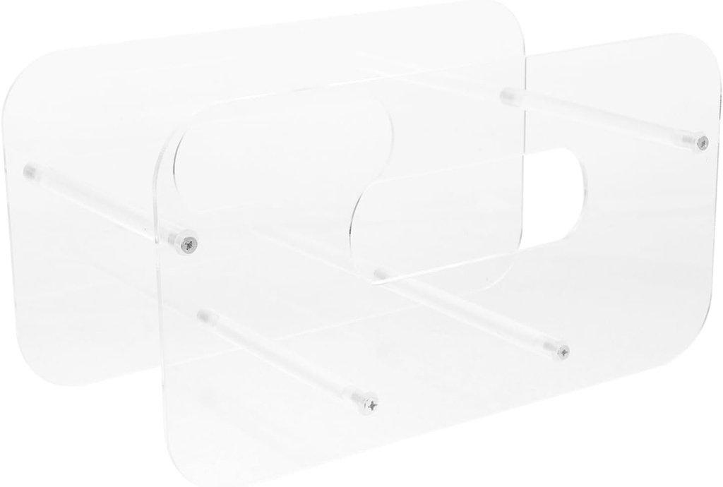 Cabilock Acrylic Plate Rack for Kitchen Counter Detachable Dish Drying Organizer Ample Storage for Plates Easy to Clean for Home Restaurant and Rv Use