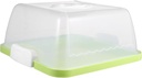 VICASKY Portable Cake Storage Box with Lid and Handle Thick Transparent Plastic Cake Carrier for Birthday Wedding and Party Reusable Organizer for Cupcakes Pastries and Desserts Easy to
