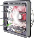 Louvered Ventilator Fan, Powerful Metal Exhaust Fan with Protective Net Cover, Industrial Household Ventilation Fan