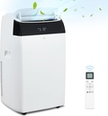 Portable Air Conditioner with 14000BTU, 3-In-1 Cooling, Dehumidifier & Fan Modes, Sleep Mode, Auto Swing, Ideal for Bedroom, Office, Living Room