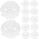 150pcs Plastic Dessert Boxes for Mini Cakes Cupcakes and Party Treats Cake Packaging Containers for Bakery Desserts Mousse