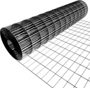 Hardware Cloth for Chicken Wire Fencing of Chicken Coop-2x3in Mesh AWG 16 Gauge 24in x 50ft Black Vinyl Coated Welded Wire Mesh Roll-Animal Fencing, Garden Protection, Predator Barrier