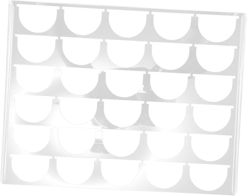 balacoo Acrylic Coffee Capsule Rack 30 Compartments Multi-Grid Organizer for Kitchen Countertop Espresso Capsule Holder for Coffee Bar Supplies Drawer Storage Display