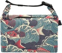susiyo Lunch Bag for Women Men Colorful Japanese Koi Carp Fish Insulated Lunch Tote Bag with Adjustable Strap 7L Reusable Leakproof Lunch Box Lightweight Cooler Bag for Work Picnic or Travel