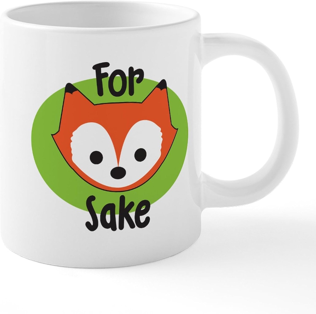 CafePress For Fox Sake 20 oz Ceramic Coffee Mega Mug