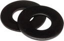 18-8 Stainless Steel 1/4" Flat Washers (100 pcs) Black Oxidized in USA by Makers Bolt