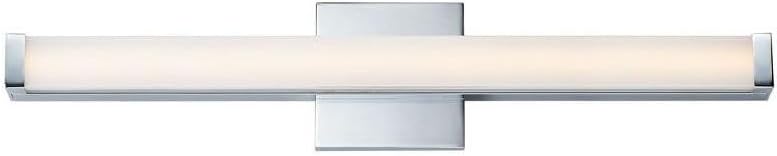 Maxim 52002PC Spec Collection 24 Inch Dimmable LED Bathroom Vanity Light I 3000K I Polished Chrome I Modern Contemporary Light Fixture I Perfect for Bathroom Vanities