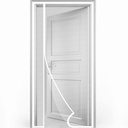 Reversible Left and Right Side Opening Magnetic Screen Door, Fit Door Size 30" x 80", Durable Removable Screen Door Mesh, Actual Screen Size 32" x 81", White