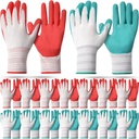 20 Pairs Garden Gloves for Women Ladies' Gardening Gloves Bulk Breathable Rubber Coated Protective Work Tools Universal One Size