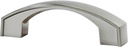 Rok 10 Pack Hardware 3" (76mm) Hole Bow Arch Style Brushed Nickel Kitchen Vanity Dresser Cabinet Pull Handle 4-7/32" (107mm) Overall Length P252876BN