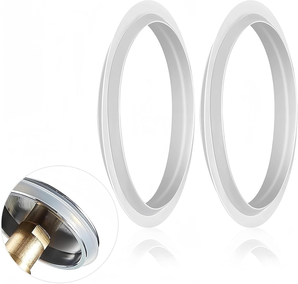 2Pcs Bathroom Sink Plug SiliconeSeal Washers, Bathroom Pop Up Sink Plugs Replacement Washers 31mm
