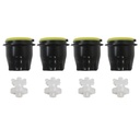 4Pcs LEV 3.0 Soda Soad Valve Nozzle Part + 4Pcs Diffuser Internal Mixer Part Maker Parts Accessories