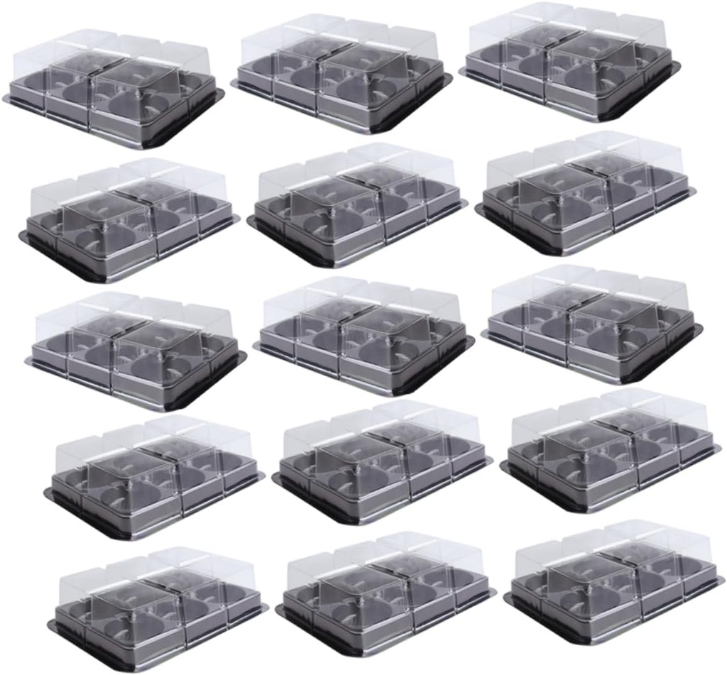 Sturdy Aesthetically Pleasing Moon Cake Boxes 50pcs Mini Cupcake Container