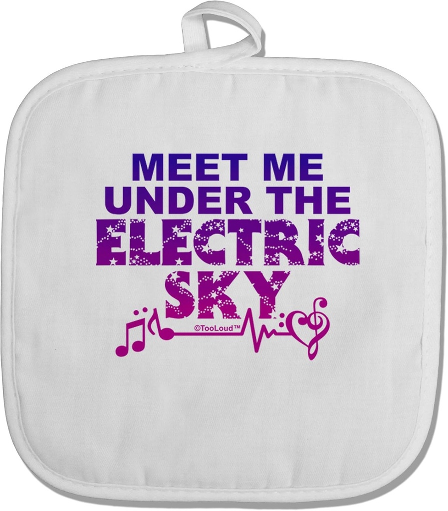 TooLoud Electric Sky Color White Fabric Pot Holder Hot Pad