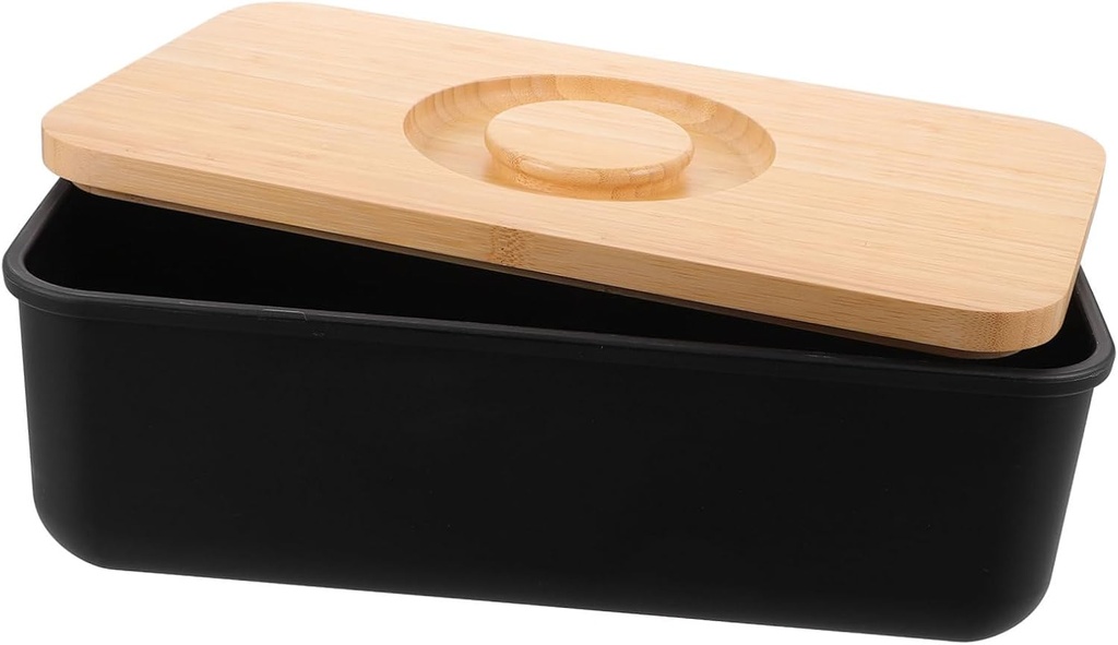 Cabilock Bread Box with Cutting Board Lid Kitchen Bread Storage Container and Baked Goods Airtight Design for Freshness Capacity Organizer