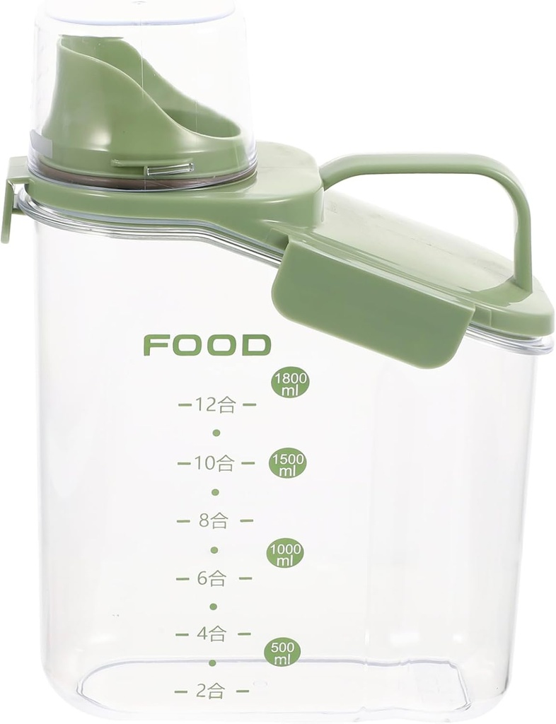 VICASKY Transparent Sealing Kitchen Organizer Canister for Pantry Portable Food Storage Jar for Tea Coffee Rice Beans Snacks with Airtight Lid Low Temperature Preservation Versatile