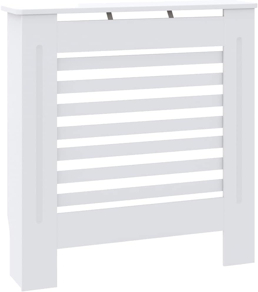 vidaXL MDF Radiator Cover Garden Outdoor Home Indoor Living Room Household Appliance Heating Radiator Cover Heater Shelf Cabinet White 30.7"
