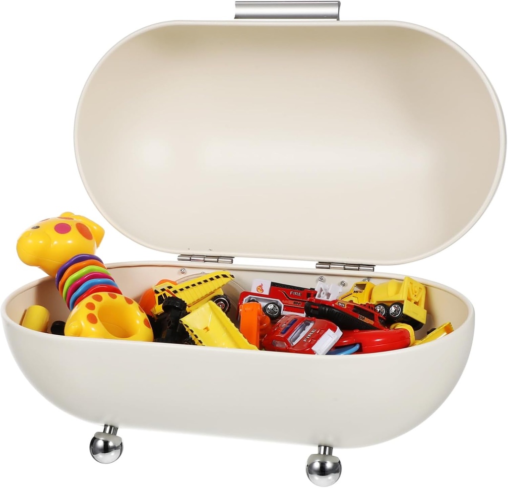 Vintage Multi Function Desktop Bread Holder with Premium Iron Construction Stable Wide Base Kitchen Storage Box for Bread Loaves and Household Sundries for Kitchens Bakeries and