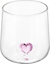 Heart Shaped Glass Cocktail Cup Creative Water Glass for Home for Milk Juices and Cocktails for Friends and Couples