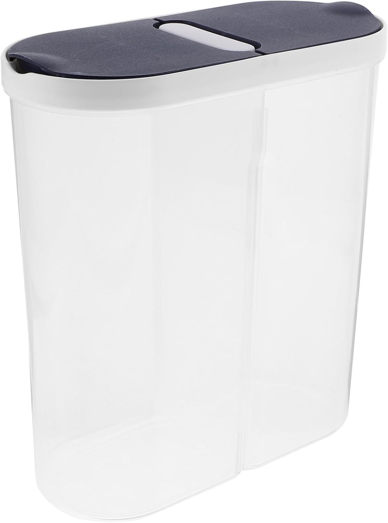 PRETYZOOM Food Airtight Canister for Cereal and Grains Container Clear and Design for Kitchen Organization and Pantry Use