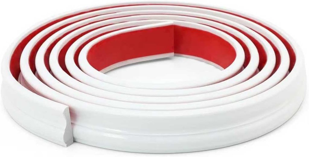 Peel and Stick Wall Molding Trim, Flexible Strip for Mirror Frame, Chair Rail Moulding, Wall Protection and Home DIY Decoration (118'' x 1.3'')