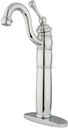 Kingston Brass KB1421BL Heritage Vessel Sink Faucet with Optional Cover Plate, 6-1/8-Inch, Polished Chrome