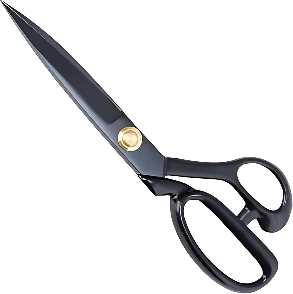Professional Fabric Scissors 9'' - Heavy Duty Sewing Shears with High Carbon Steel Blades for Precise Cutting, Tailoring,Crafts, Industrial Strength Use, Sharp Precision Dressmaking Tools