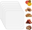 6 Pack Silicone Dehydrator Trays for Liquids, Fruit Leather Trays for Dehydrator, Non-stick Silicone Dryer Mats with Edge,Reusable Dryer Sheet for Jerky, Fruit, Meat, Herbs (11 * 11″)