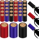 NUOBESTY 150pcs PVC Heat Shrink Capsules, 3 Colors Wine Shrink Wine Bottle Shrink Caps Wine Bottle Corks Capsules Bottle Shrink Top Cover for Wine Cellars Home