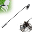 Gardening Hand Weeder Tool, 2025 Upgraded Long Handle 5 Tins Weed Puller Manganese Steel Weeding Claw Garden Rake Tool for Yard (20 inches)