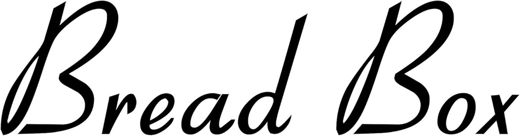 Bread Box 8.5w x 2h Label | Kitchen Organization | Die Cut Vinyl Decal | Black Retro Font (Sticker Only)