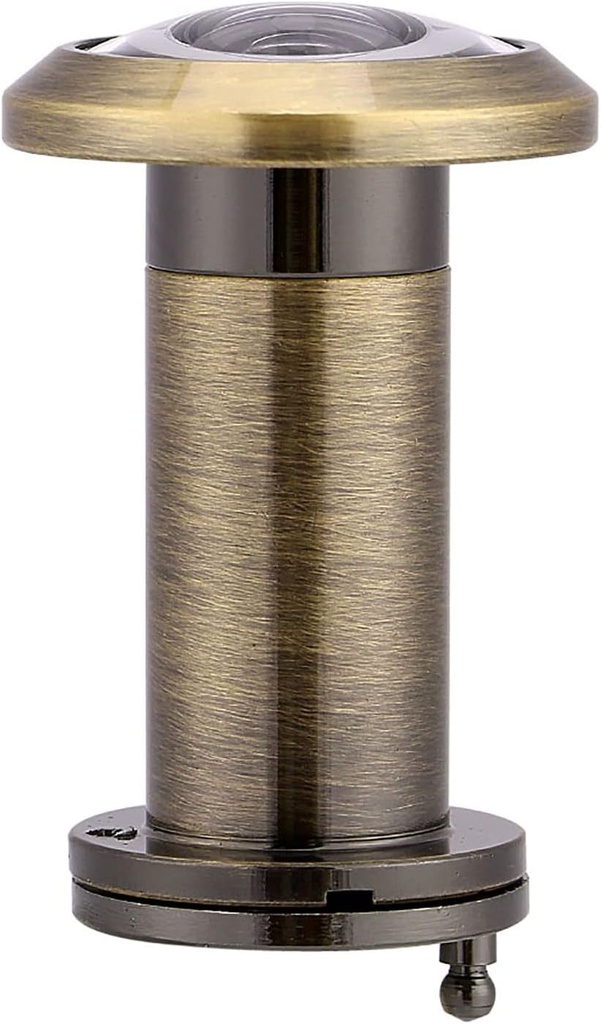 Privacy Cover, 200 Degree Wide View Door Viewer for Wooden Doors, Security Doors, Fire Doors, 5 Minute Tool Installation for Home Security (Bronze)