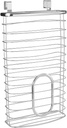 YBM Home 2216vc Ybmhomes Over-The-Cabinet Shopping Bag Holder, Stainless Steel