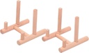 2pcs Wooden Display Racks for Plates Elegant Tea Cake Holders for Storage and Organization for Home Decor and Lightweight Items Display