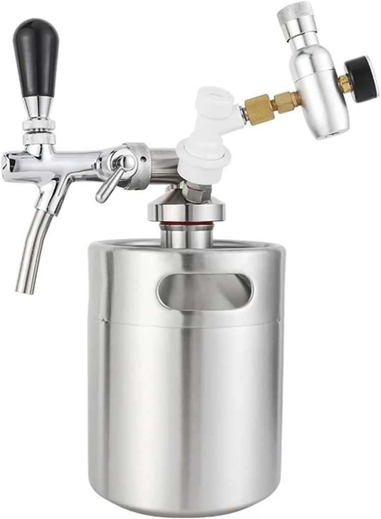 Home Brewing Mini Keg Spear,Beer Growler Dispenser,Stainless Steel Spear Compatible with 2/3.6/4/5/8/10L Mini Keg Wine Accessories