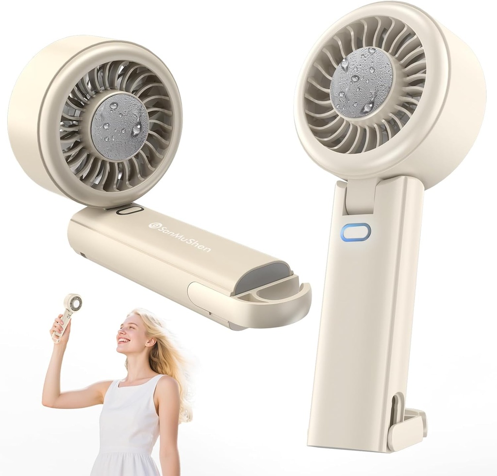 High speed cold compress fan，Refrigeration ice compress，Five-speed wind，Handheld/Standing/Hanging,Angle adjustable，Lightweight and portable，Built-in battery for Travel/Outdoor/Home/Office