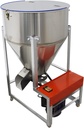 220Lbs SS Feed Mixer Granular Plastic Mixer Household Farm Equipment Mixing Machines 110V 3KW