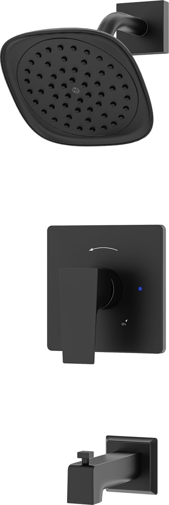 Verity Single Handle Wall Mounted Tub and Shower Trim Kit (Valve Not Included) 2.0 GPM